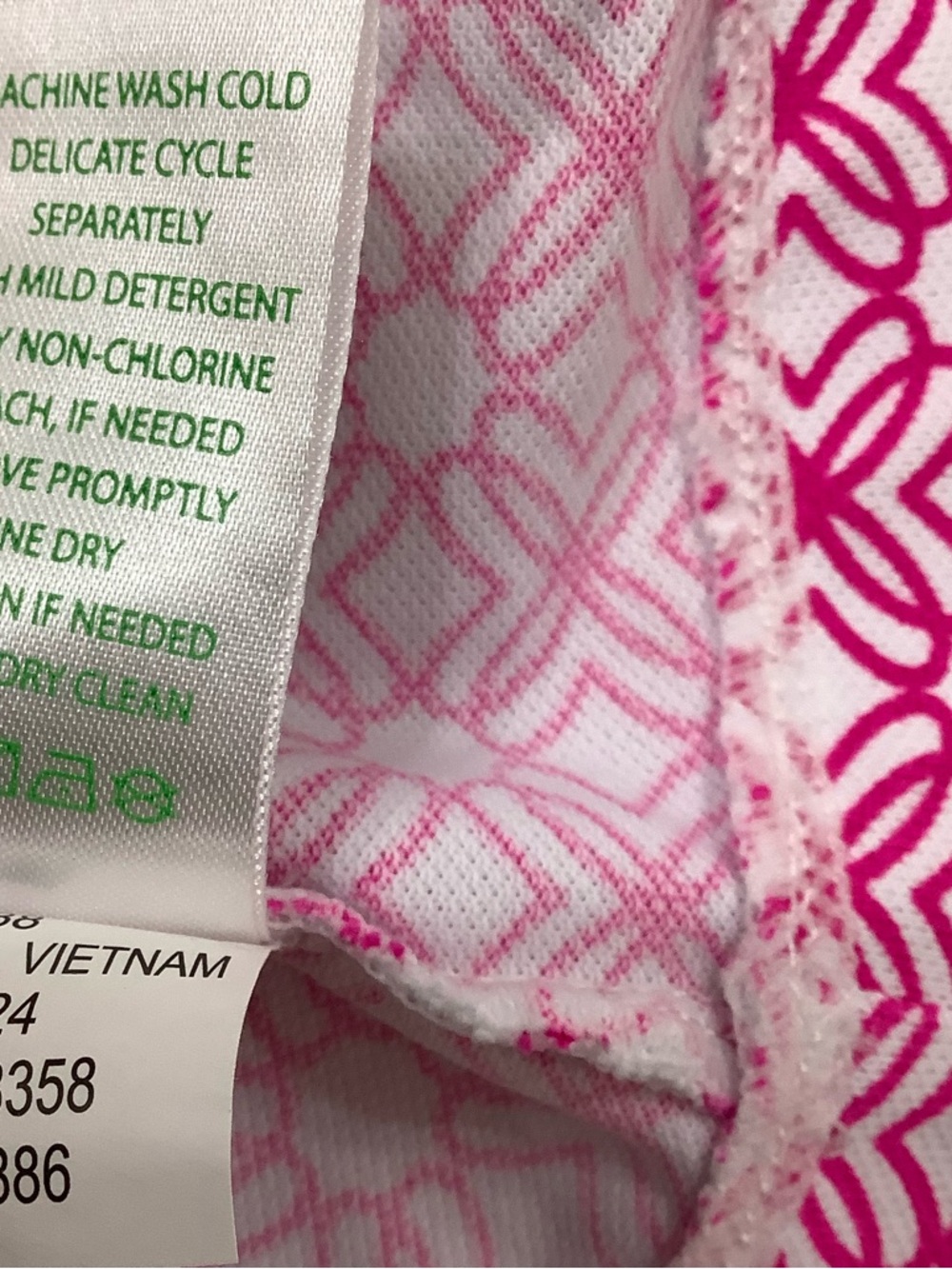 Lilly Pulitzer Luxletic Pink Geometric A-Line Skort - Picture 9 of 9